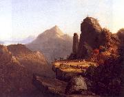 Thomas Cole Scene from The Last of the Mohicans Spain oil painting reproduction